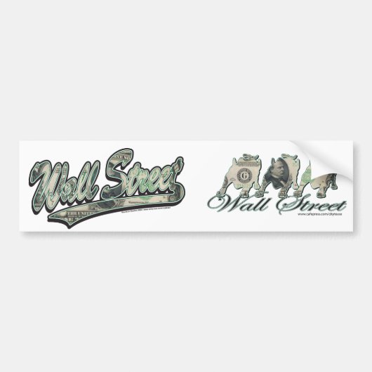 Wall Street 1000 Dollar Bill Bumpersticker (Voorkant)