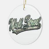 Wall Street - 1000 Dollarrekening Keramisch Ornament (Links)