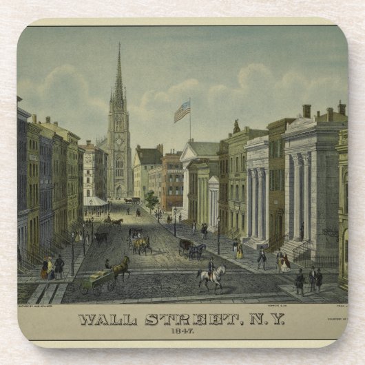 Wall Street 1847 Onderzetter (Voorkant)