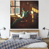 Wall Street Analyst Canvas Afdruk (Insitu (Slaapkamer))