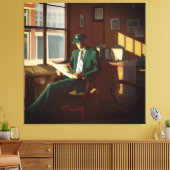 Wall Street Analyst Canvas Afdruk (Insitu (Woonkamer))