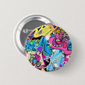 Wall Street Art Ronde Button 5,7 Cm (Voorkant /achterkant)