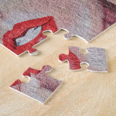 Wall Street Art Woman Vrouw Portret Legpuzzel (Zijkant)