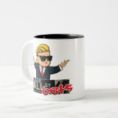 Wall Street Bets Tweekleurige Koffiemok (Voorkant links)