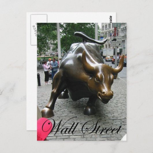 Wall Street Briefkaart (Voorkant / Achterkant)