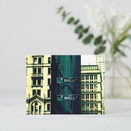 Wall Street Briefkaart (Staand voorkant)