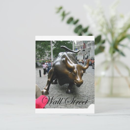 Wall Street Briefkaart (Staand voorkant)