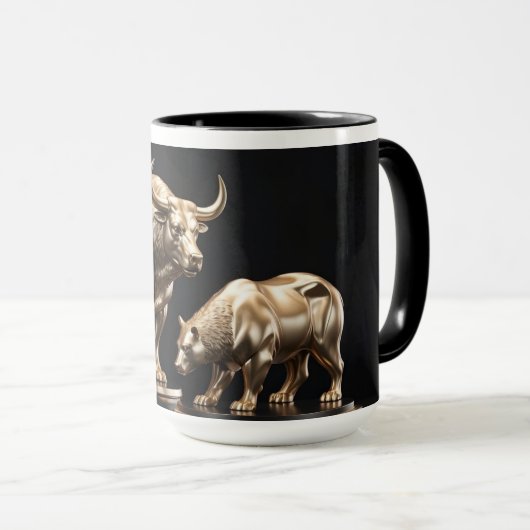 Wall Street Bull en Beer Mok (Voorkant rechts)