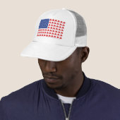 Wall Street Bull Market American Flag Trucker Pet (In situ)