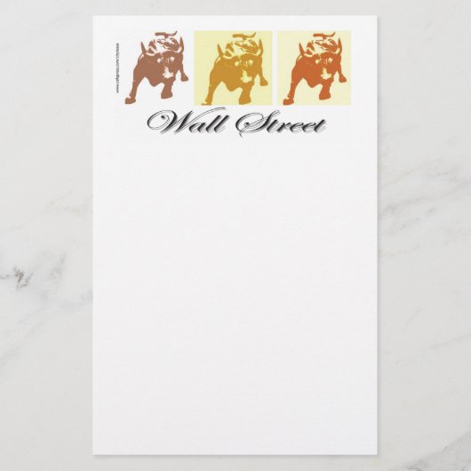 Wall Street Bull Market Briefpapier (Voorkant)