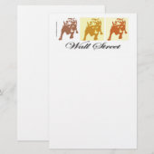 Wall Street Bull Market Briefpapier (Voorkant / Achterkant)