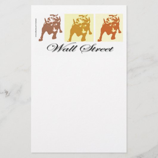 Wall Street Bull Market Briefpapier (Voorkant)