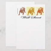 Wall Street Bull Market Briefpapier (Voorkant / Achterkant)