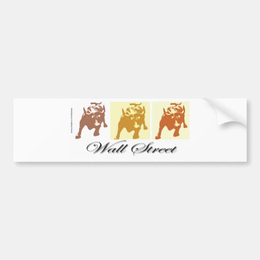 Wall Street Bull Market Bumpersticker (Voorkant)