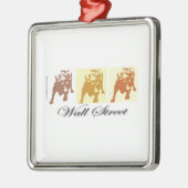 Wall Street Bull Market Metalen Ornament (Links)