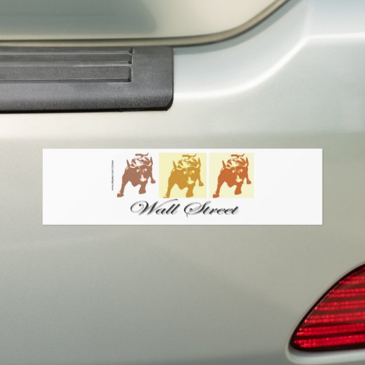Wall Street Bumpersticker (Op auto)