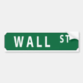 Wall Street Bumpersticker (Voorkant)
