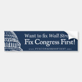 Wall Street Bumpersticker (Voorkant)
