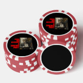 Wall Street Cat Meme | Grappige minimalistische be Poker Chips (Opstapeling)