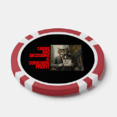 Wall Street Cat Meme | Grappige minimalistische be Poker Chips (Enkel)