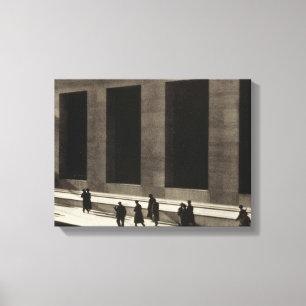 Wall Street (door Paul Strand, 1915) Canvas Afdruk