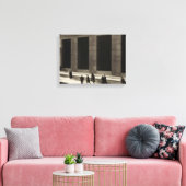 Wall Street (door Paul Strand, 1915) Canvas Afdruk (Insitu (Woonkamer))