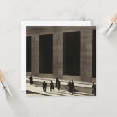 Wall Street (door Paul Strand, 1915) Kaart (Voorkant / Achterkant in situ)