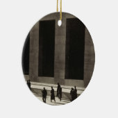 Wall Street (door Paul Strand, 1915) Keramisch Ornament (Rechts)