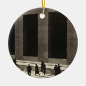 Wall Street (door Paul Strand, 1915) Keramisch Ornament (Voorkant)