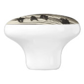 Wall Street (door Paul Strand, 1915) Keramische Knop (Zijkant)