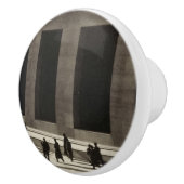 Wall Street (door Paul Strand, 1915) Keramische Knop (Rechts)