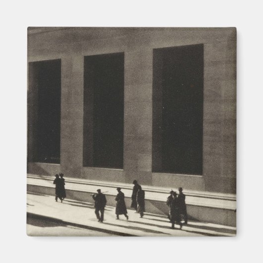 Wall Street (door Paul Strand, 1915) Magneet (Voorkant)