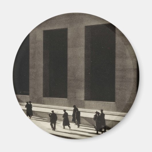 Wall Street (door Paul Strand, 1915) Magneet (Voorkant)