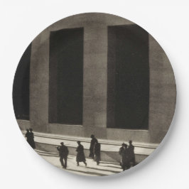 Wall Street (door Paul Strand, 1915) Papieren Bordje