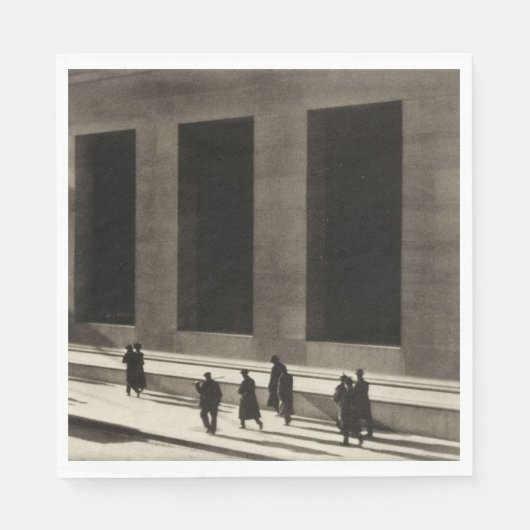Wall Street (door Paul Strand, 1915) Servet (Voorkant)