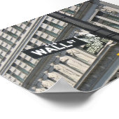Wall Street en Broadway, New York City Poster (Hoek)