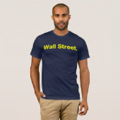 Wall Street (geel) T-shirt (Voorkant volledig)