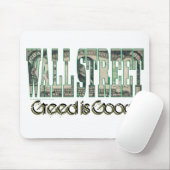 Wall Street/ Greed is goed Muismat (Met muis)