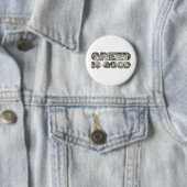 Wall Street/ Greed is goed Ronde Button 5,7 Cm (In situ)