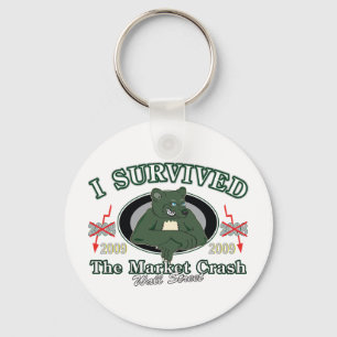 Wall-Street/I Survived the Market Crash Sleutelhanger
