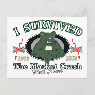 Wall-street/I Surviving the Market Crash Briefkaart
