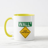 Wall Street in aanbouw Mok (Links)