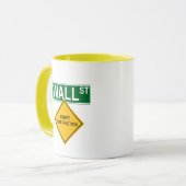Wall Street in aanbouw Mok (Voorkant links)