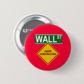 Wall Street in aanbouw Ronde Button 5,7 Cm (Voorkant /achterkant)