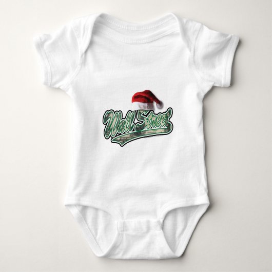 Wall Street Kerstmis met een Santa Hat Romper (Voorkant)
