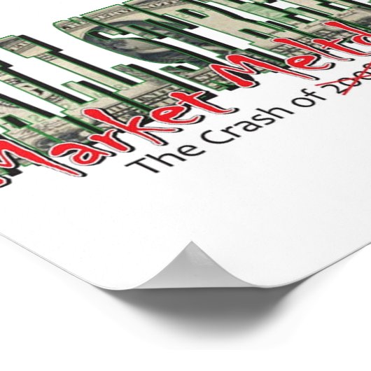 Wall-street Market Meltdown Poster (Hoek)