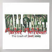 Wall-street Market Meltdown Poster (Voorkant)