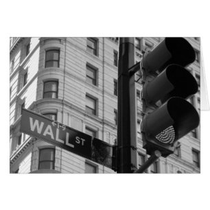 Wall Street New York Blank Kaart