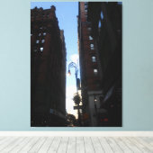 Wall Street, New York Canvas Afdruk (Insitu (Houten vloer))