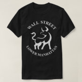Wall Street New York Lower Manhattan NY State Char T-shirt (Design voorkant)